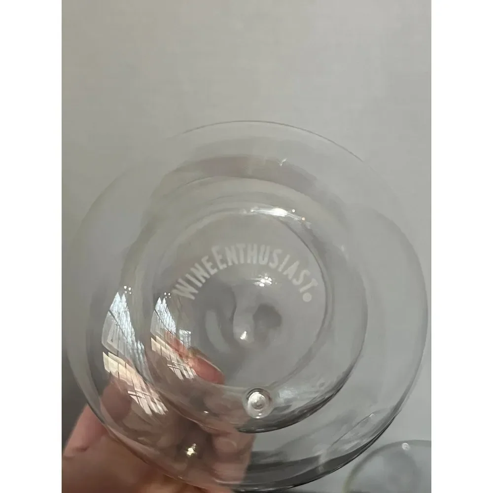 Wine Enthusiast Double Wall Aerating‎ Wine Glasses Set of 4 Borosilicate Glass